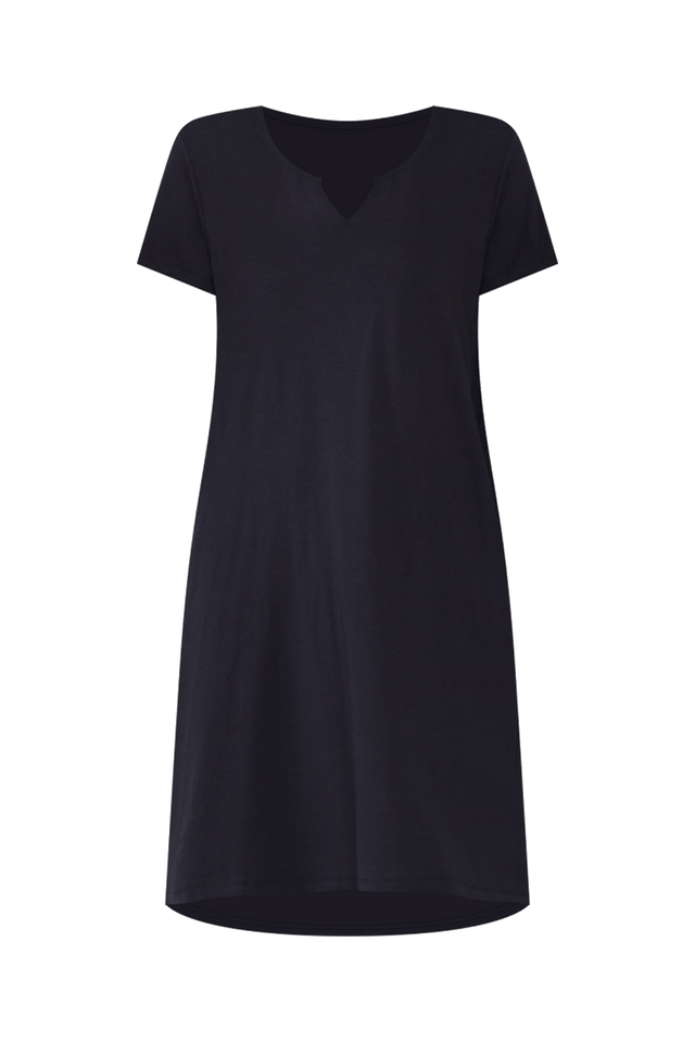 Mandy Navy Cotton Tee Dress,ghost-mani image 8