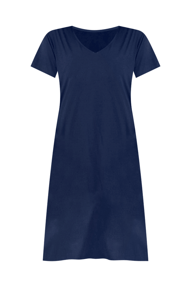 Tiffany Navy Bamboo Tee Dress,ghost-mani image 8