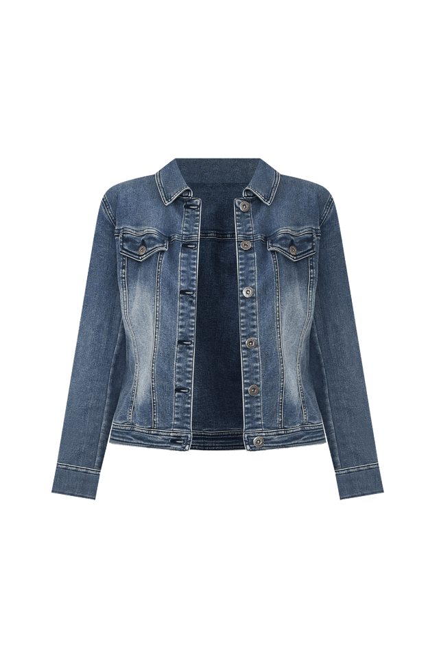 Camille Dark Denim Jacket,ghost-mani image 5