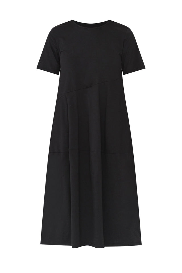 Morgan Black Diagonal Seam Dress,ghost-mani image 8