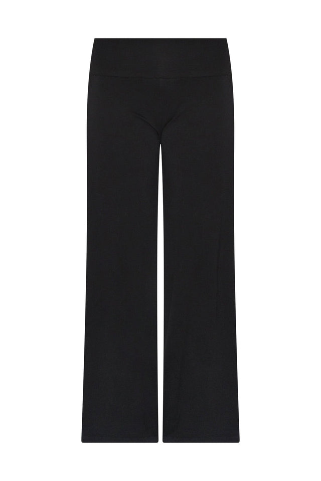 Cory Black Bamboo Wide Leg Pants,ghost-mani
