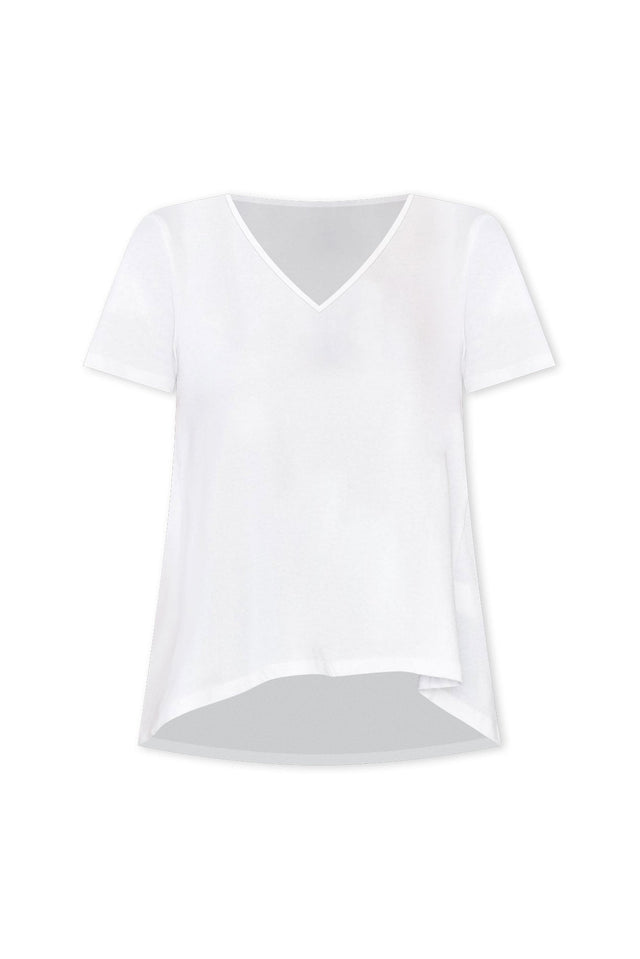 Montreal White Cotton Tee,ghost-mani