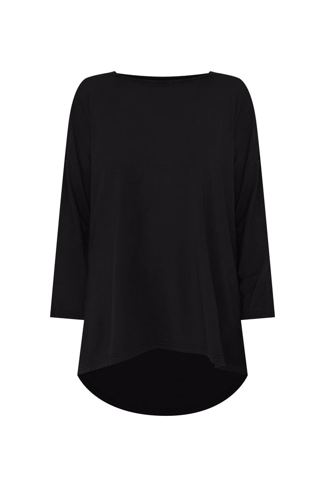 Anakin Black Hi Lo Bamboo Top,ghost-mani image 5