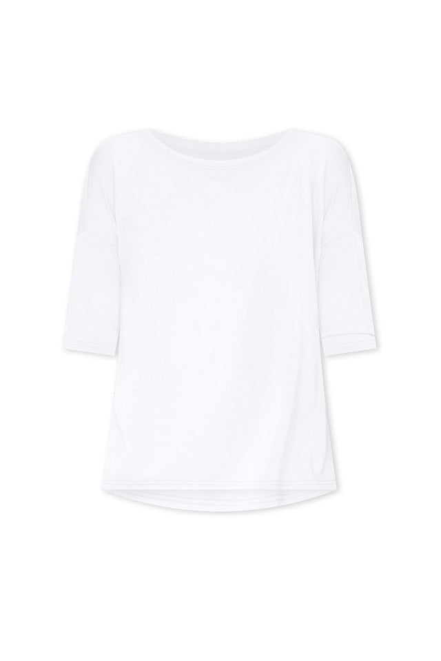 Camila White Bamboo Top,ghost-mani image 5