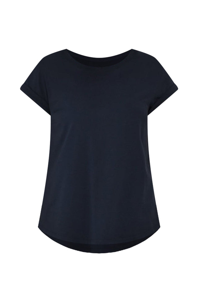 Manly Navy Cotton Tee,ghost-mani image 8