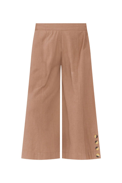 Simclan Cropped Pull On Pants Mocha 1664-42