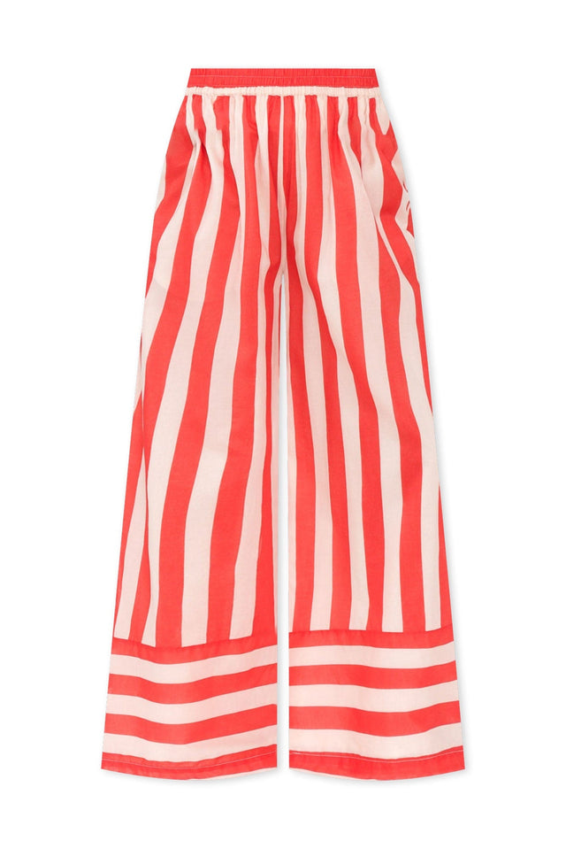 Mariah Red Stripe Cotton Pants,ghost-mani image 3
