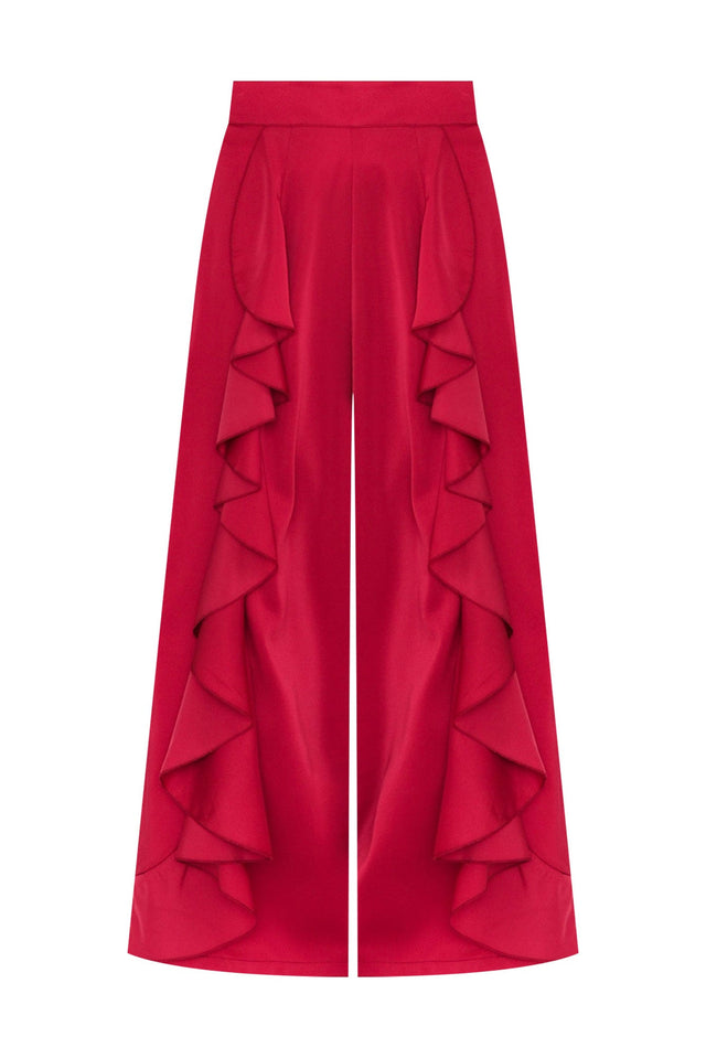 Dancer Red Ruffle Pants,ghost-mani image 4
