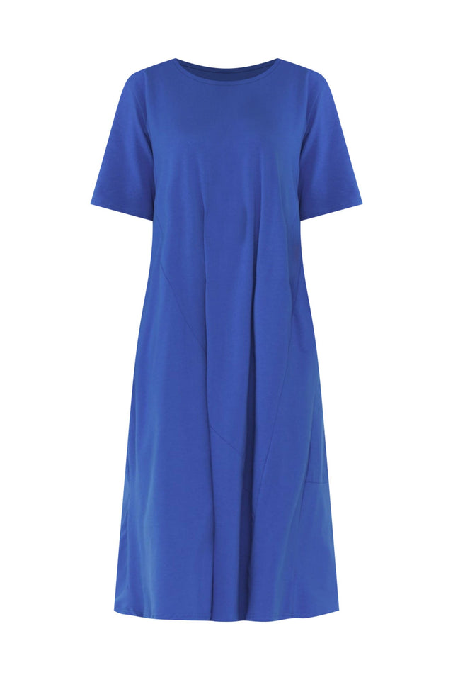 Bronte Cobalt Cotton Tee Dress,ghost-mani image 3