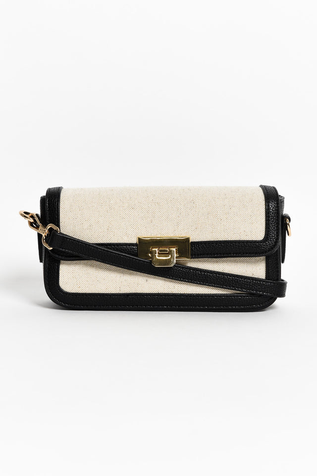 Abel Black Contrast Crossbody Bag