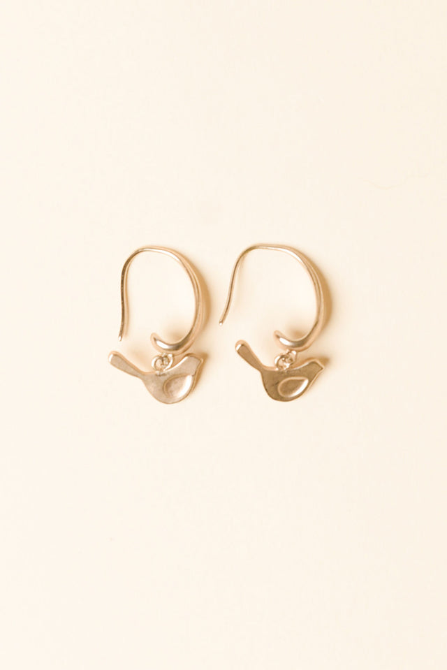 Abia Gold Bird Hook Earrings