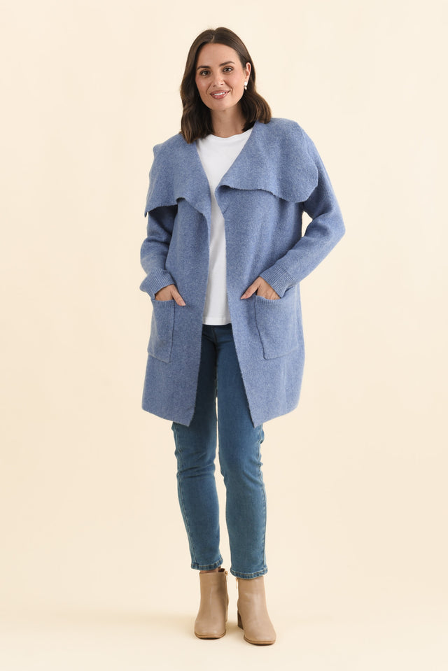Abigail Blue Oversized Cardigan