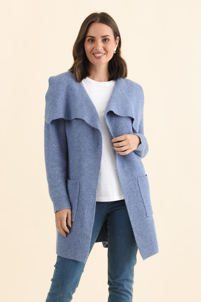 Abigail Blue Oversized Cardigan
