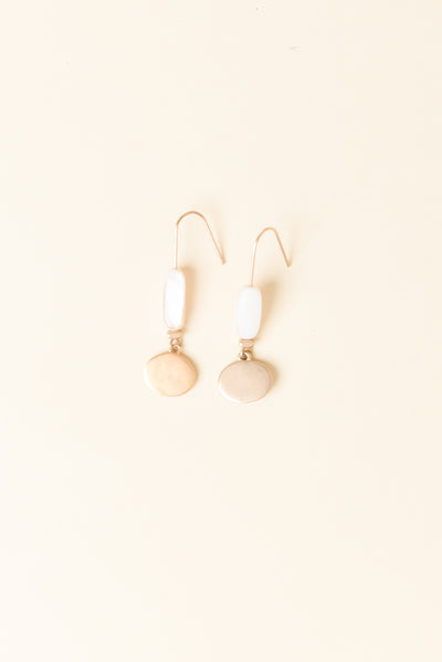 Abriella Gold Oval Hook Earrings