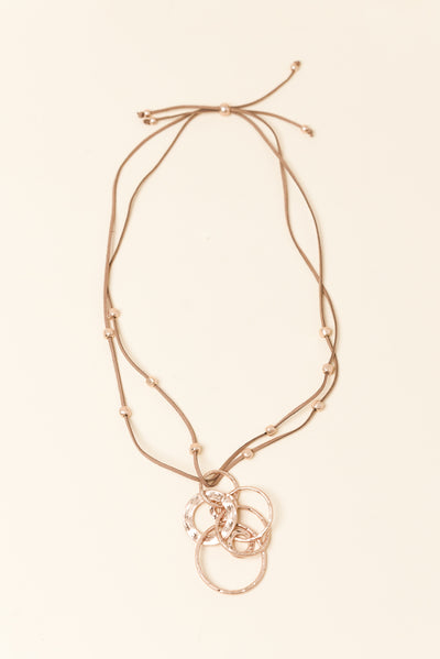 Addy Gold Linked Pendant Necklace