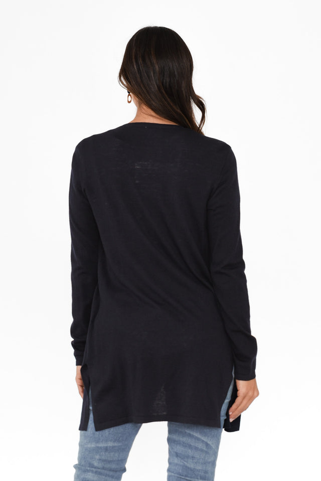 Adeline Navy Lightweight Cardigan image 5