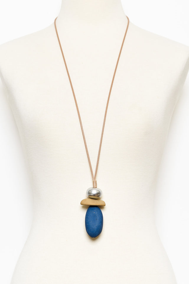 Agnew Blue Stone Pendant Necklace image 2