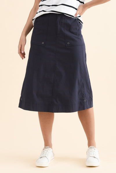 Air-Lite Blue Stretch Cargo Skirt