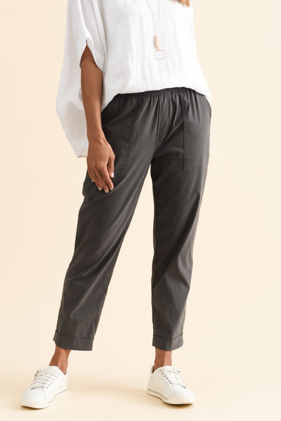 Air-Lite Charcoal Stretch Cropped Pants