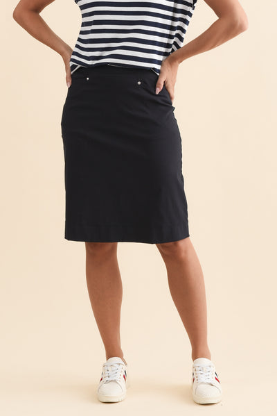 Air-Lite Navy Stretch Pocket Skirt