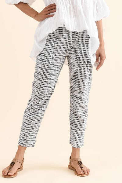 Air-Lite Olive Spot Stretch Cropped Pants
