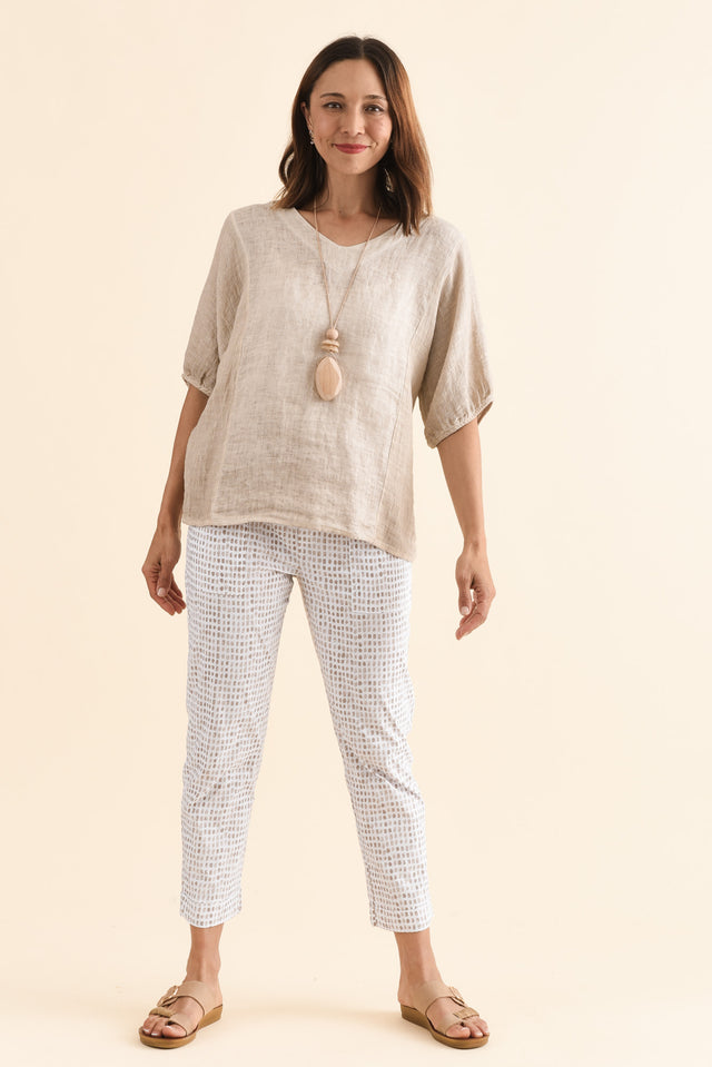 Air-Lite Taupe Spot Stretch Cropped Pants image 6