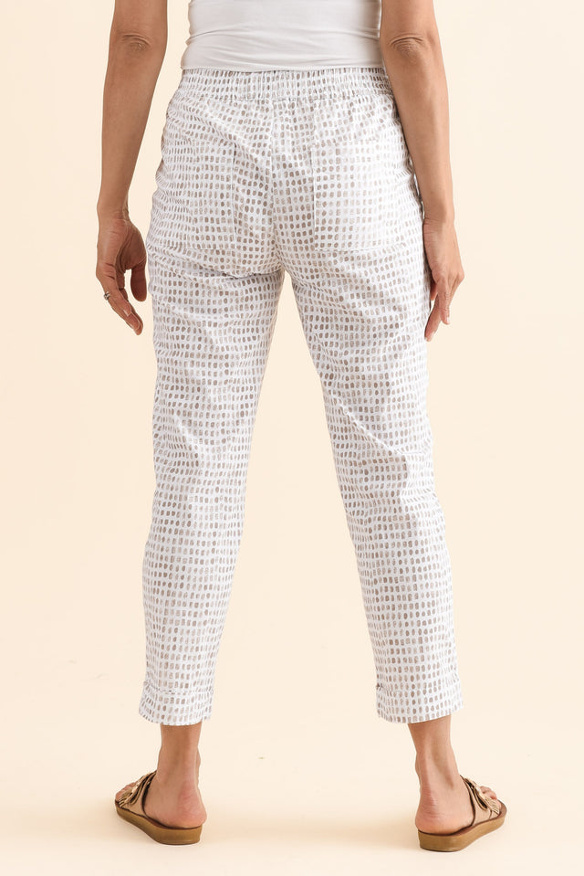 Air-Lite Taupe Spot Stretch Cropped Pants image 4