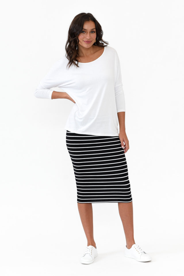 Alicia Stripe Midi Skirt image 2