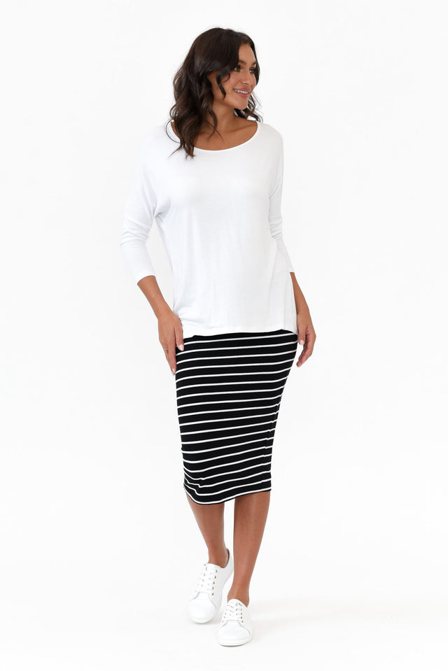 Alicia Stripe Midi Skirt image 6