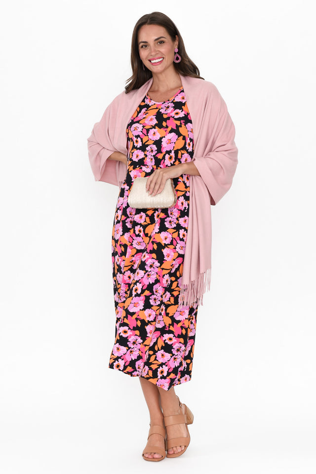 Alviva Pink Bloom Bamboo Dress