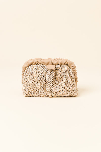 Amalia Natural Woven Clutch