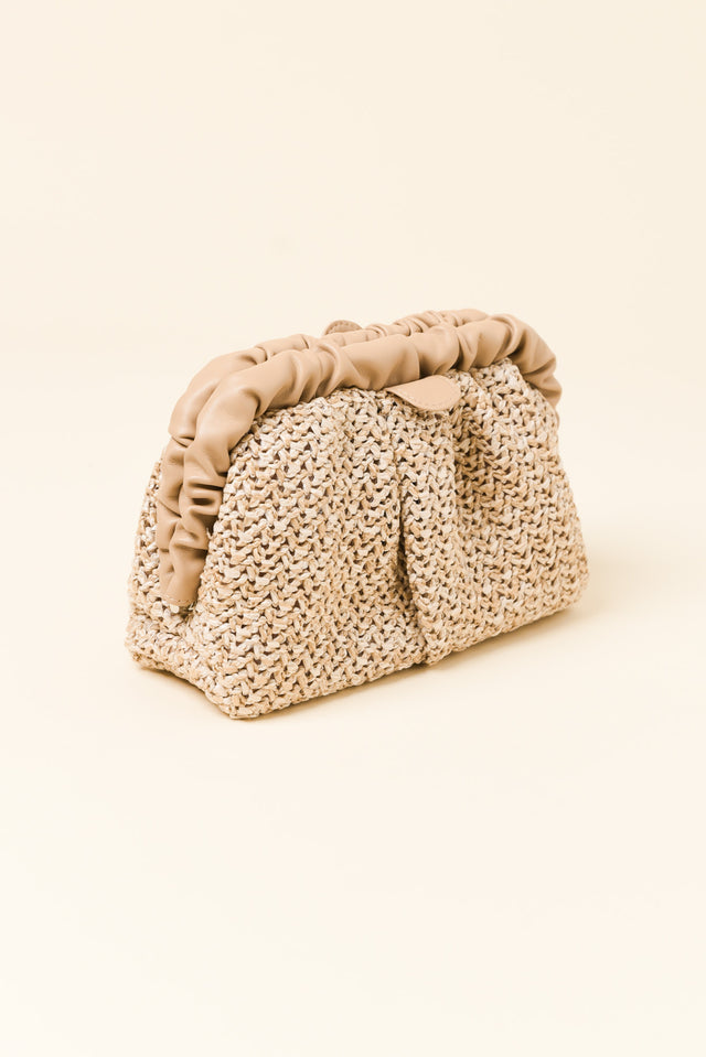 Amalia Natural Woven Clutch