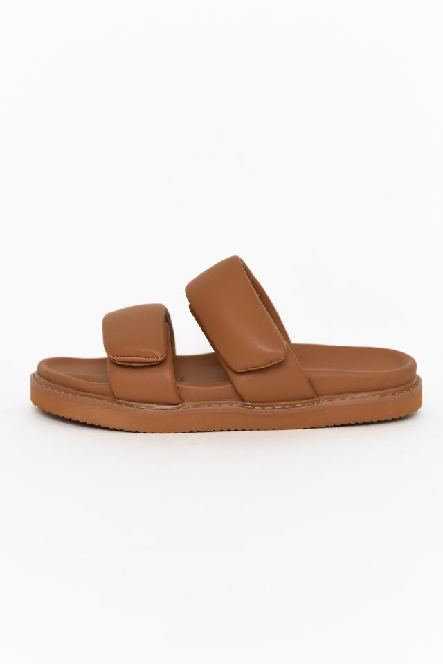 Amy Tan Leather Slide