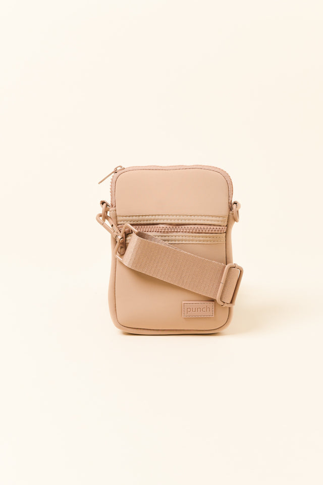 Andie Beige Neoprene Phone Bag