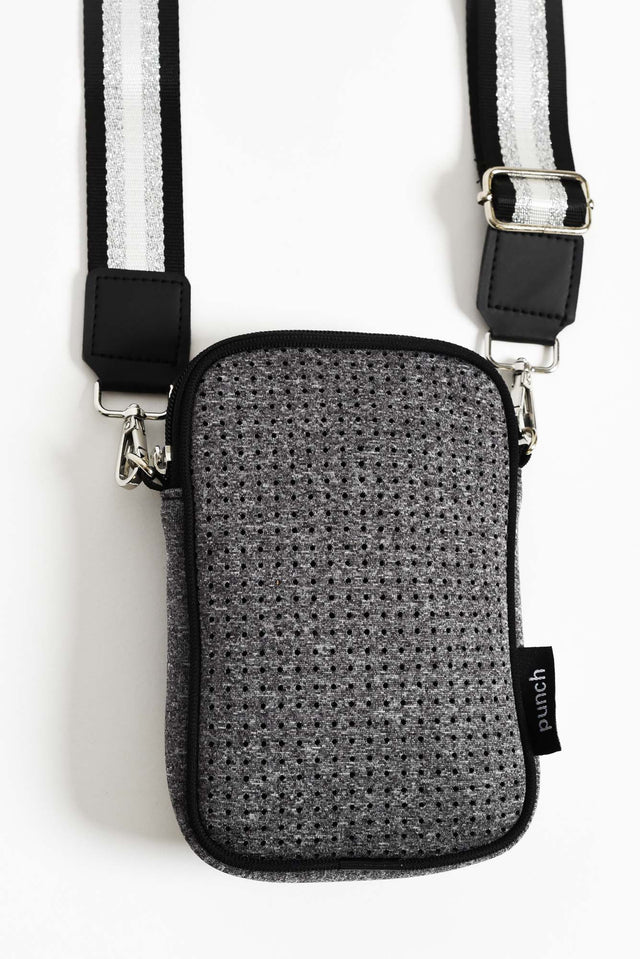 Anella Grey Marle Neoprene Phone Bag image 2