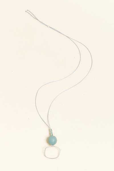 Aneth Sage Beaded Pendant Necklace