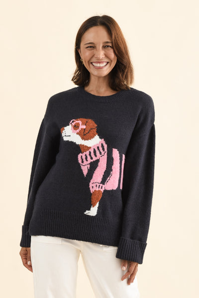 Annie Navy Terrier Sweatshirt