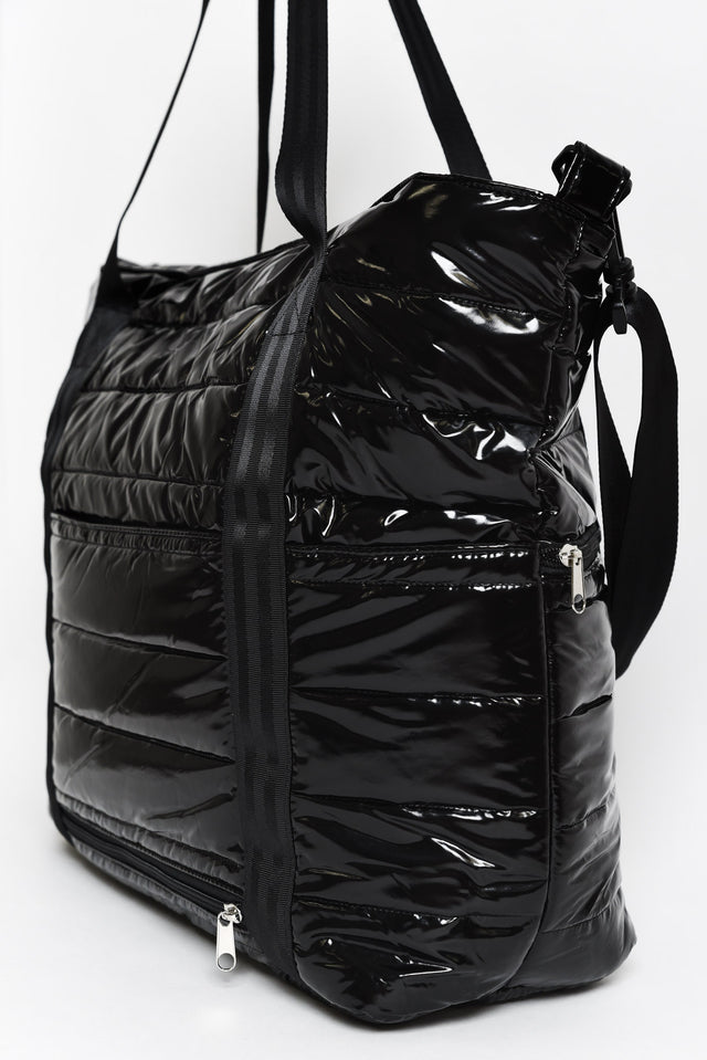 Antilla Black Puffer Tote Bag image 3