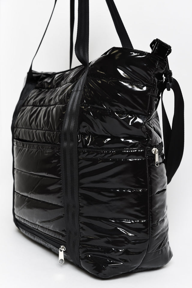 Antilla Black Puffer Tote Bag