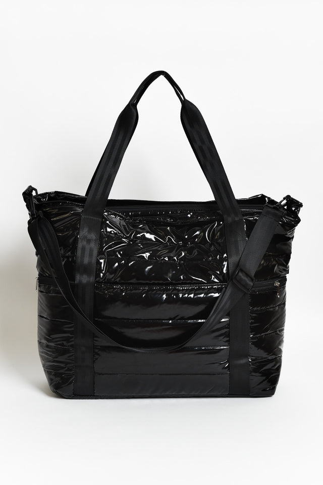 Antilla Black Puffer Tote Bag image 1