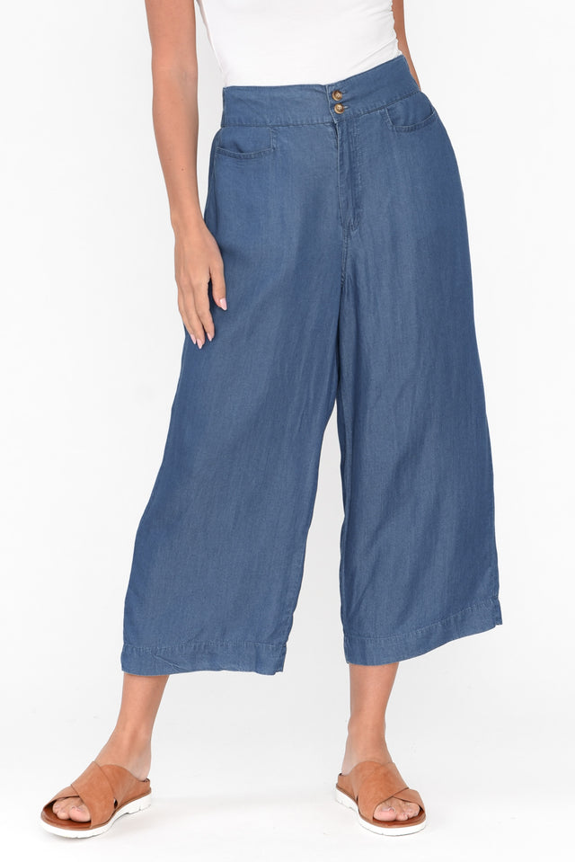 Apollo Bay Blue Denim Crop Pants