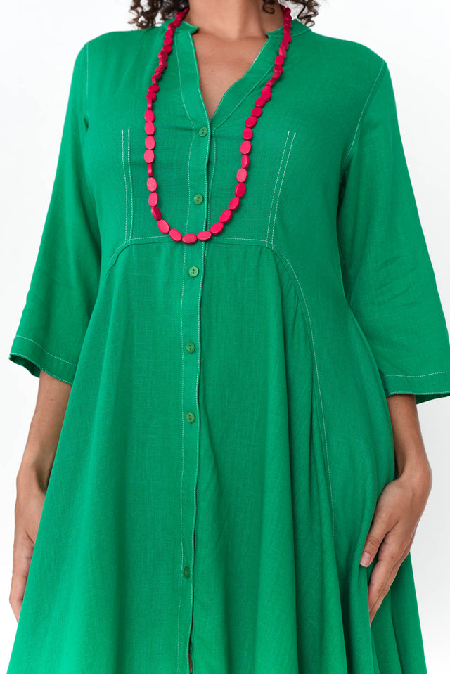 Argon Green Contrast Stitch Dress image 5