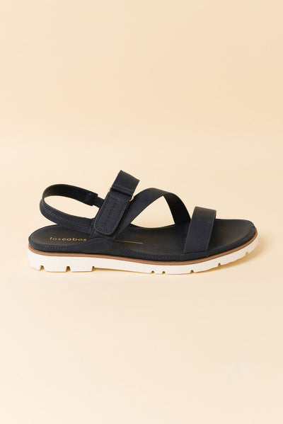 Ashli Navy Strappy Sandal