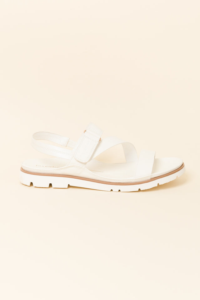 Ashli White Strappy Sandal