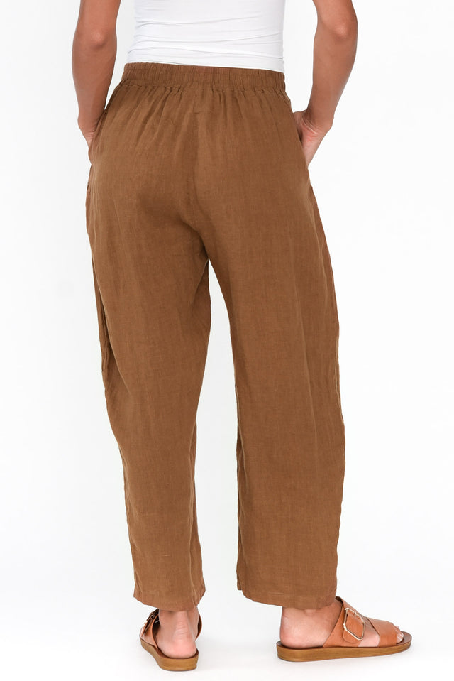 Ataya Mocha Linen Pants image 4