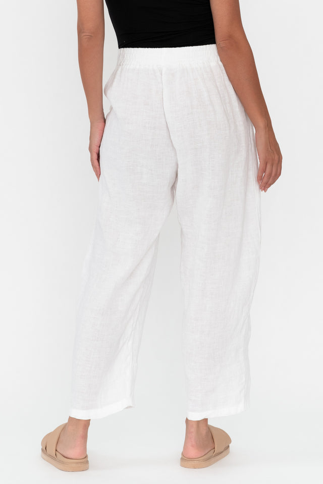 Ataya White Linen Pants image 5