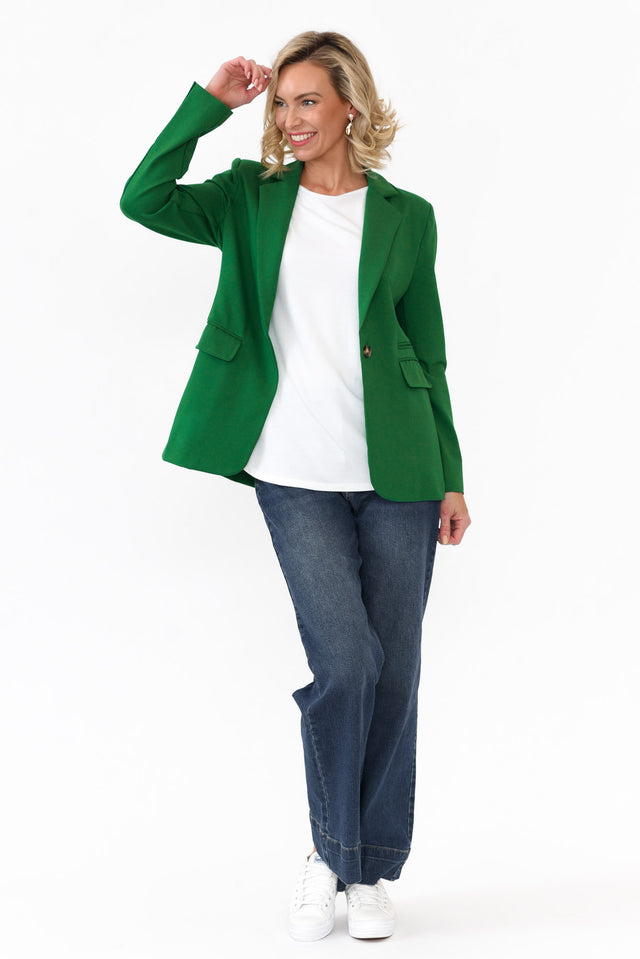 Audra Emerald Fitted Stretch Blazer image 6