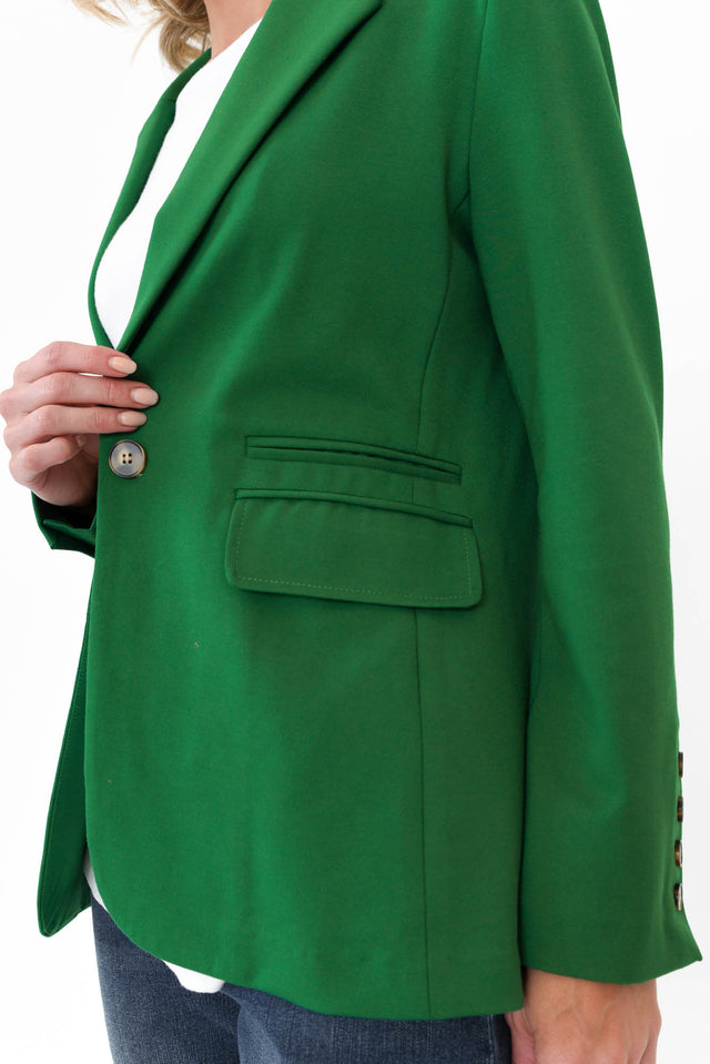 Audra Emerald Fitted Stretch Blazer image 3