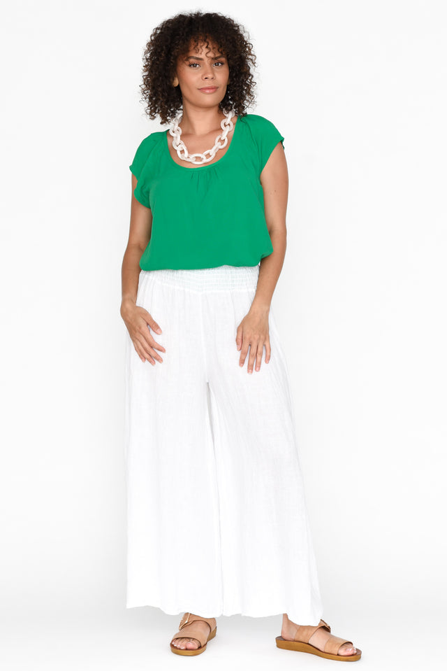 Aurora Green Short Sleeve Top