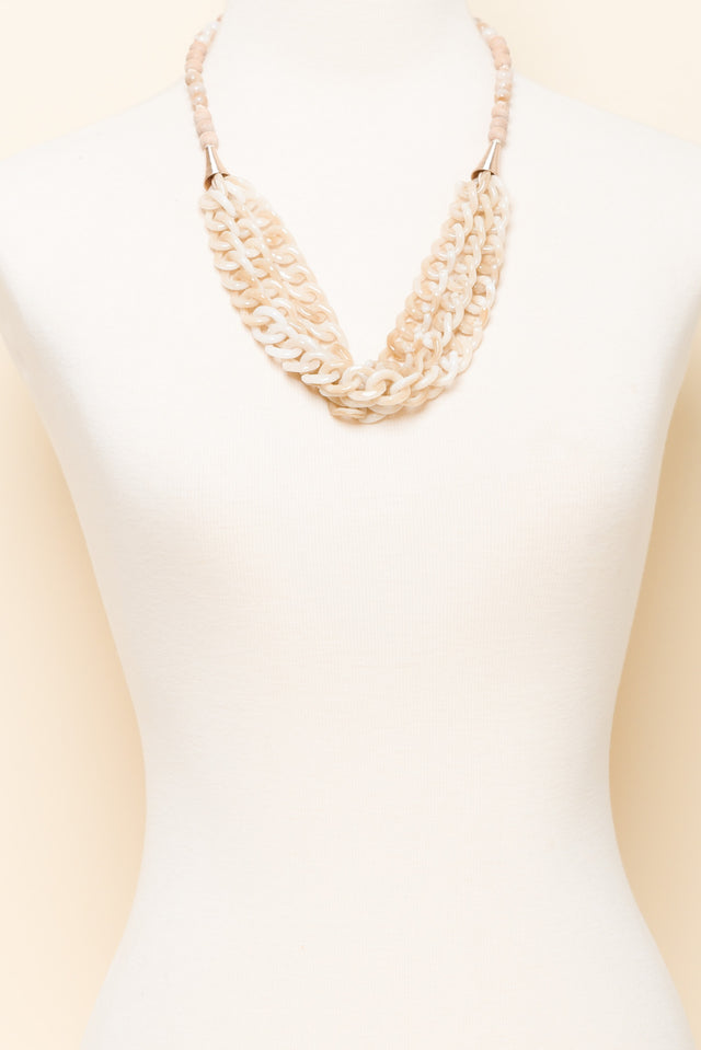 Avani Natural Beaded Layered Necklace image 2